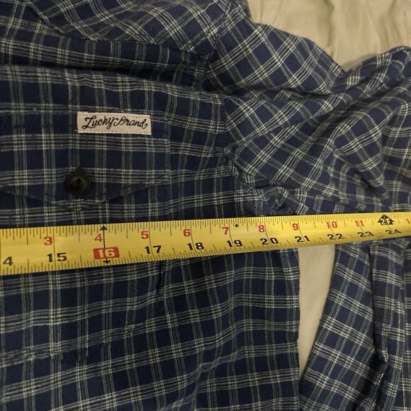 Lucky Brand Western Mens Medium Button Up Plaid Shirts LOT OF 2 Sportswear Prep - Picture 8 of 13